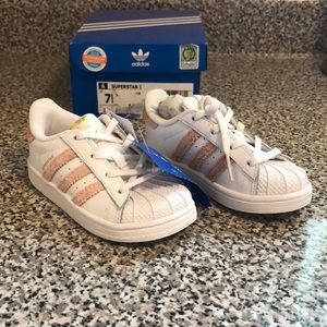 Toddler Girls Adidas Sneakers (Size 7) Never Worn